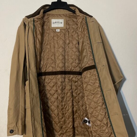 Brand New Orvis Barn Jacket, Classic Collection, Saddle Color, Choice M, L or XL - Picture 3 of 4